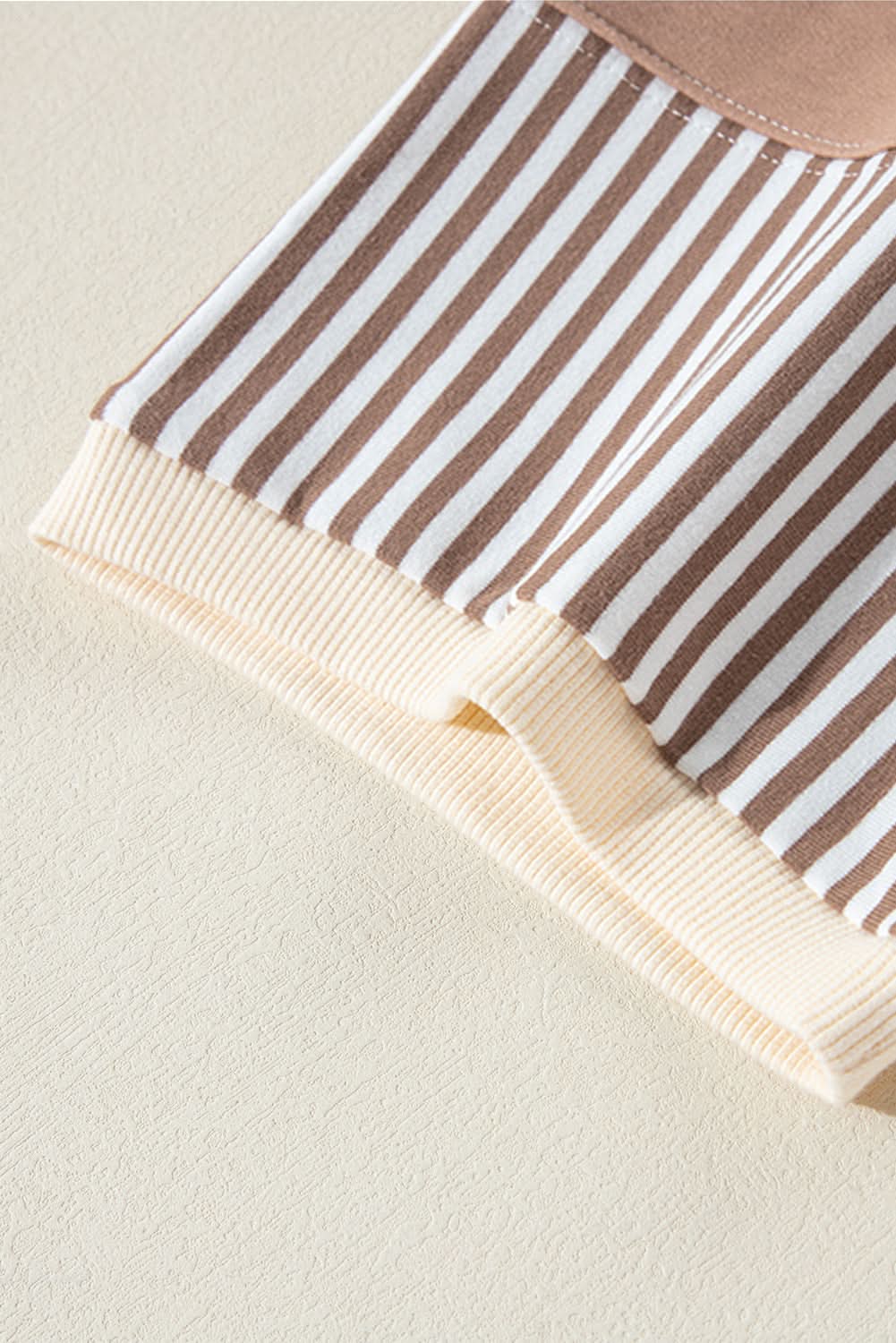 Khaki plus size patchwork tee - Love Salve